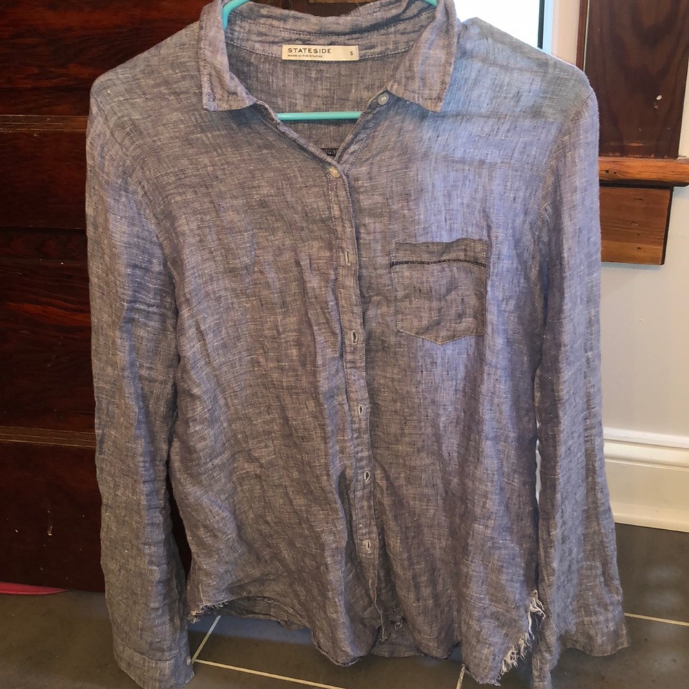 Stateside Linen size small button up. Sides are a bit worn